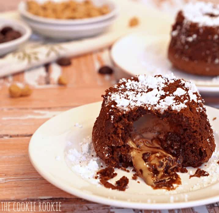 Chocolate Peanut Butter Lava Cake The Cookie Rookie