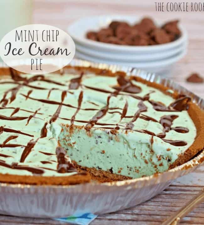Easy Mint Chip Ice Cream Pie. 2 INGREDIENTS!! - The Cookie Rookie