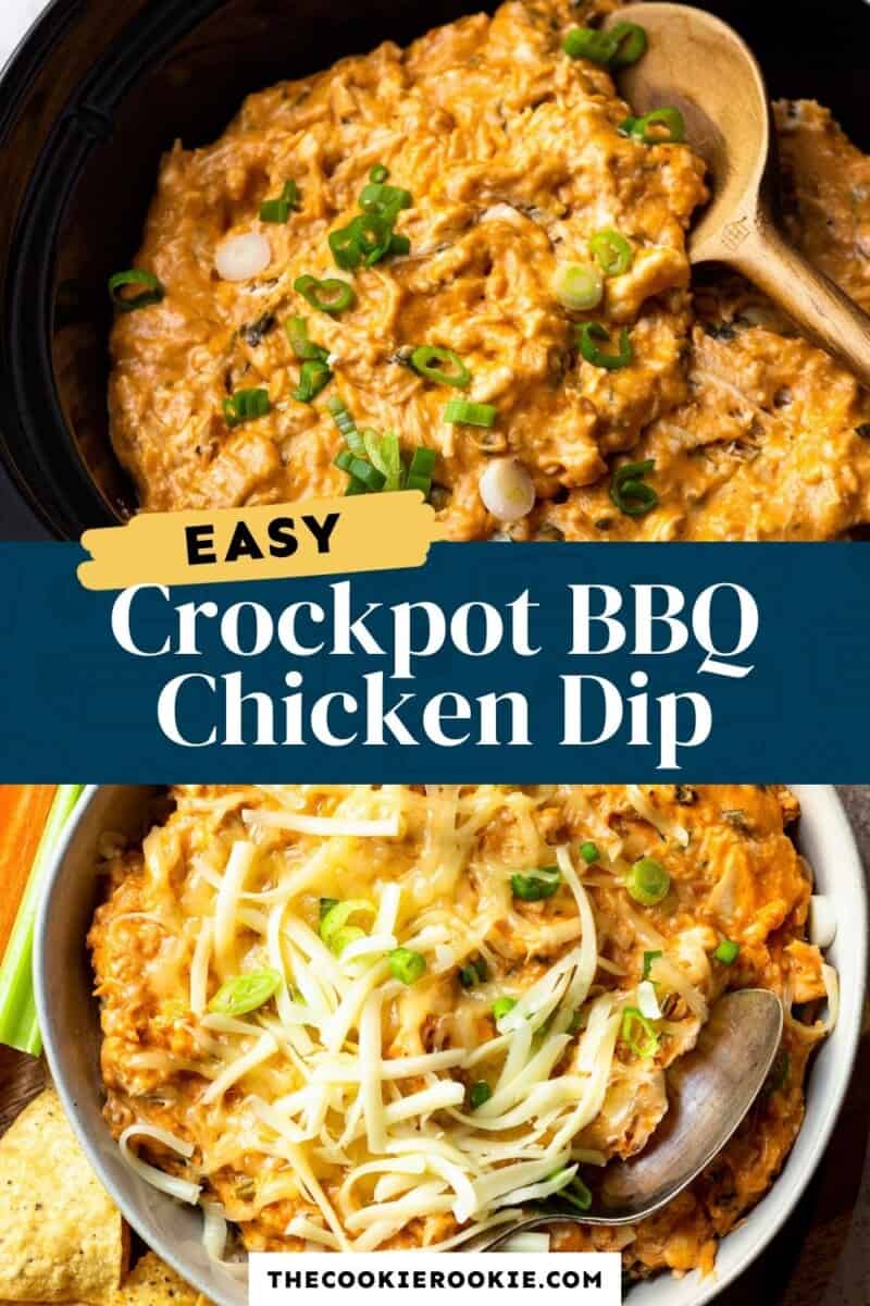 Crockpot BBQ Chicken Dip Recipe - The Cookie Rookie®