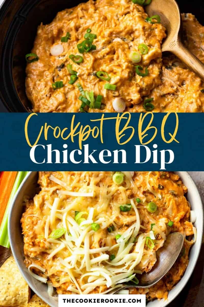 crockpot bbq chicken dip pinterest