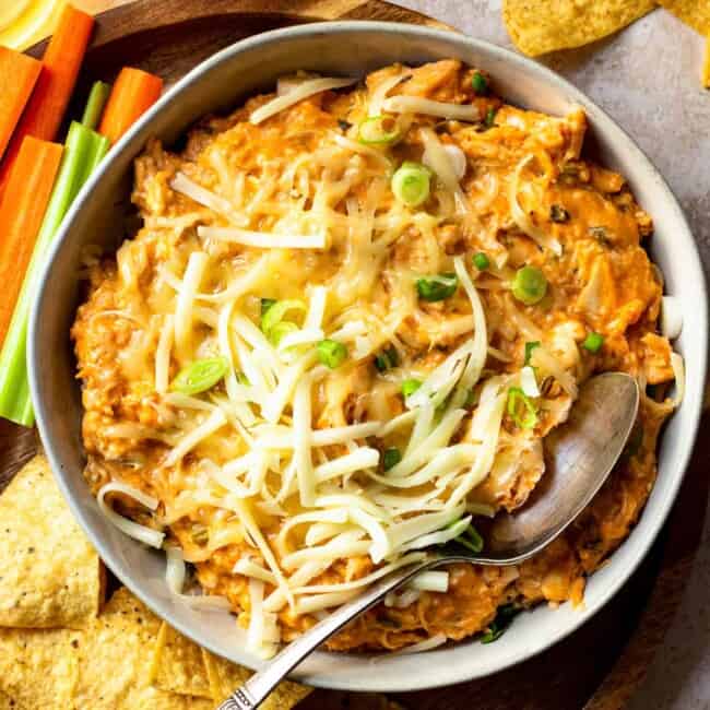 featured crockpot bbq chicken dip