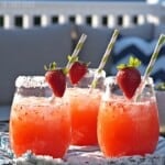 Strawberry Margarita Punch. The best party drink for a crowd. YUM! - The Cookie Rookie