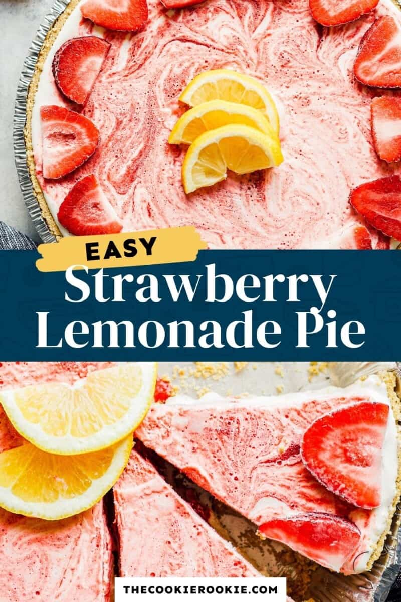 strawberry lemonade pie pinterest