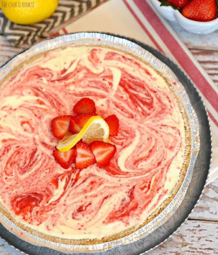 top down shot of lemonade pie