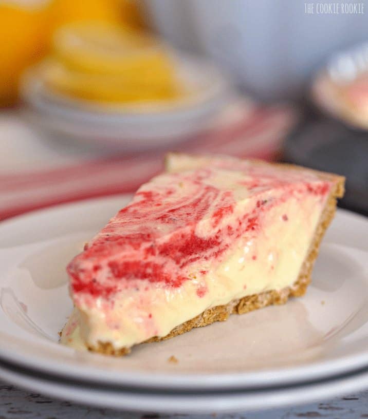 slice of no bake dessert