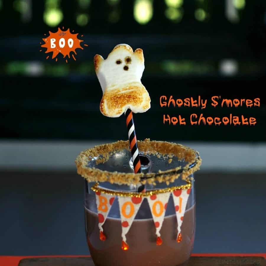 ghostly s’mores hot chocolate
