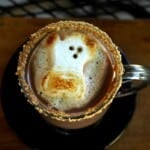 Ghostly S'mores Hot Chocolate, so FUN for Halloween! - The Cookie Rookie
