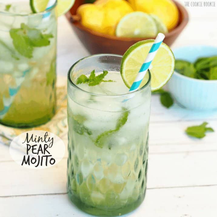 minty pear mojito