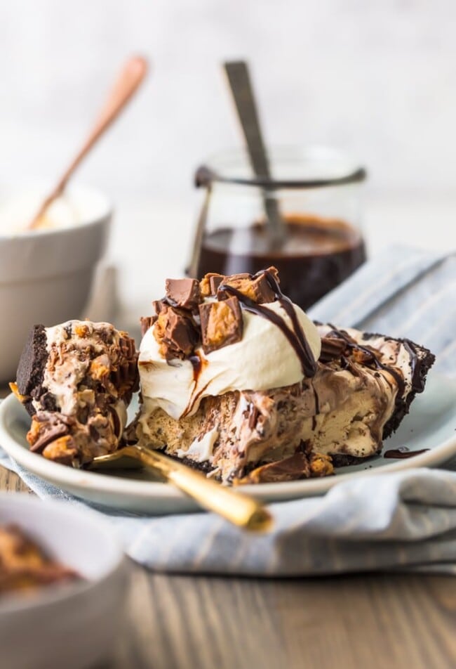 Peanut Butter Cup Ice Cream Pie (Chocolate Peanut Butter Pie) Recipe