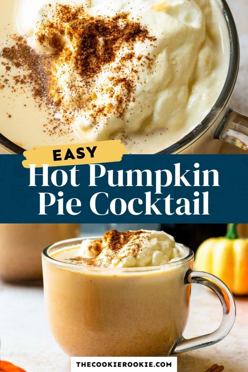 hot pumpkin pie cocktail pinterest