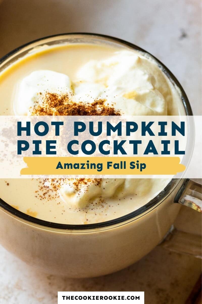 hot pumpkin pie cocktail pinterest