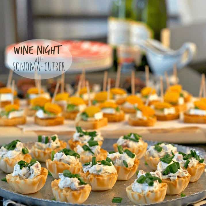 Appetizers and wine night with sonoma-cutrer