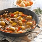 Easy Beef and Vegetable Skillet. The perfect healthy weeknight dinner! Comfort food at its best. - The Cookie Rookie