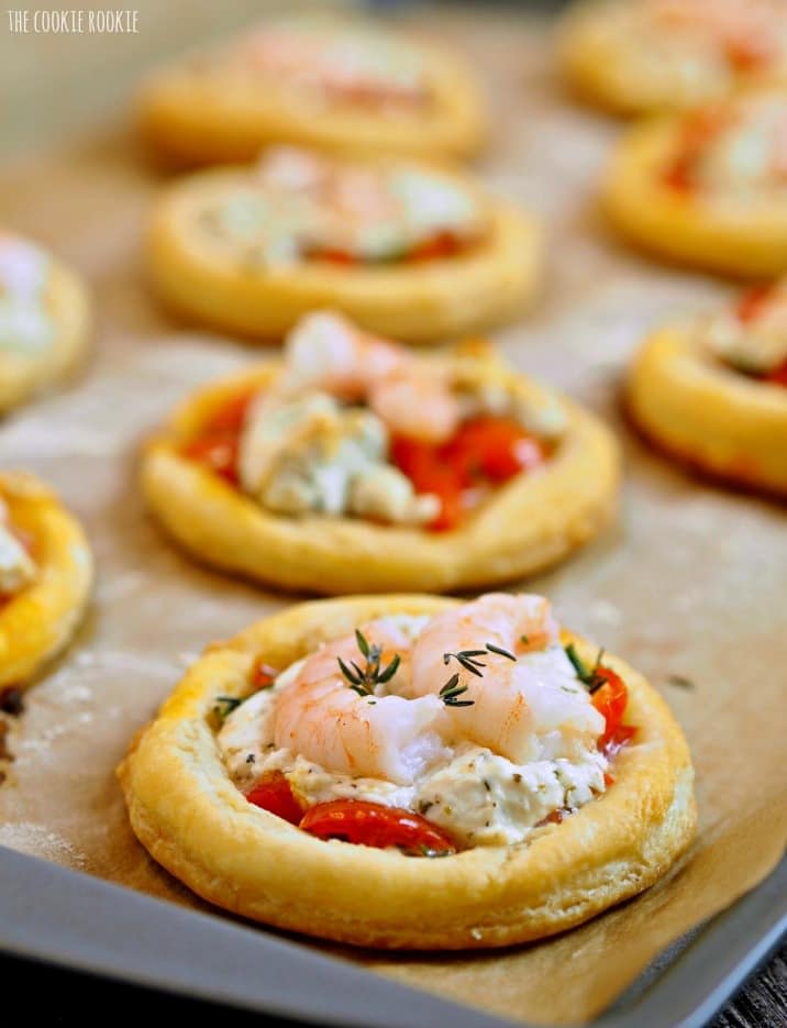 Close-up view of Goat Cheese Tartlets