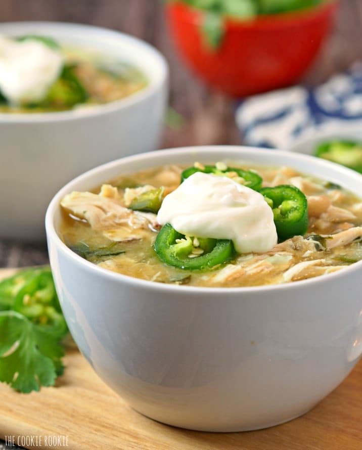 EASY Spicy White Chicken Chili | The Cookie Rookie - The Cookie Rookie