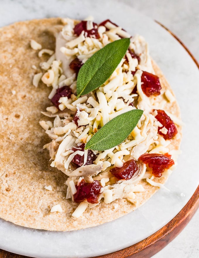Thanksgiving leftover recipes: Turkey Cranberry Quesadilla.