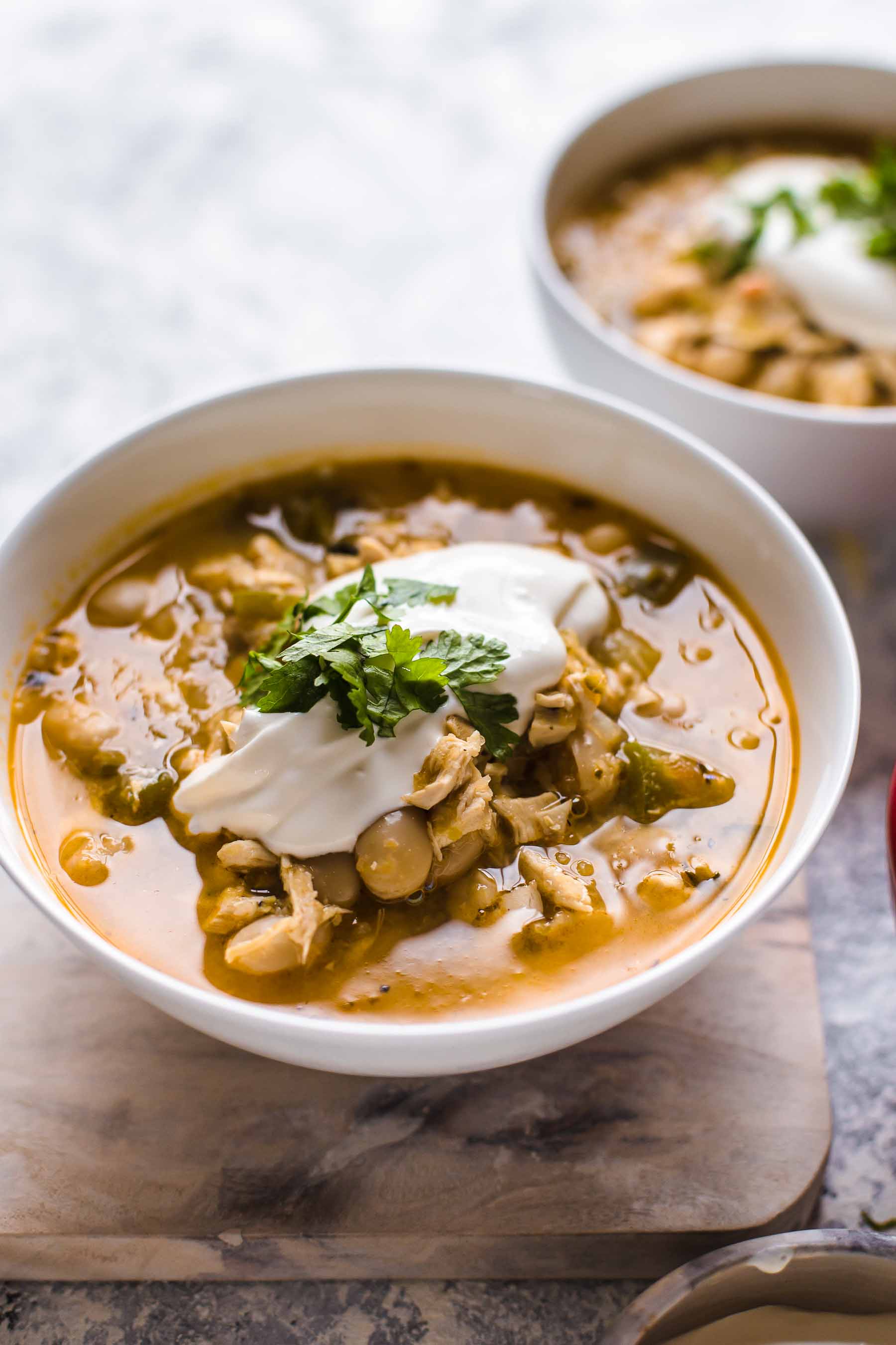 Spicy White Bean Chicken Chili | Easy White Chicken Chili {VIDEO}