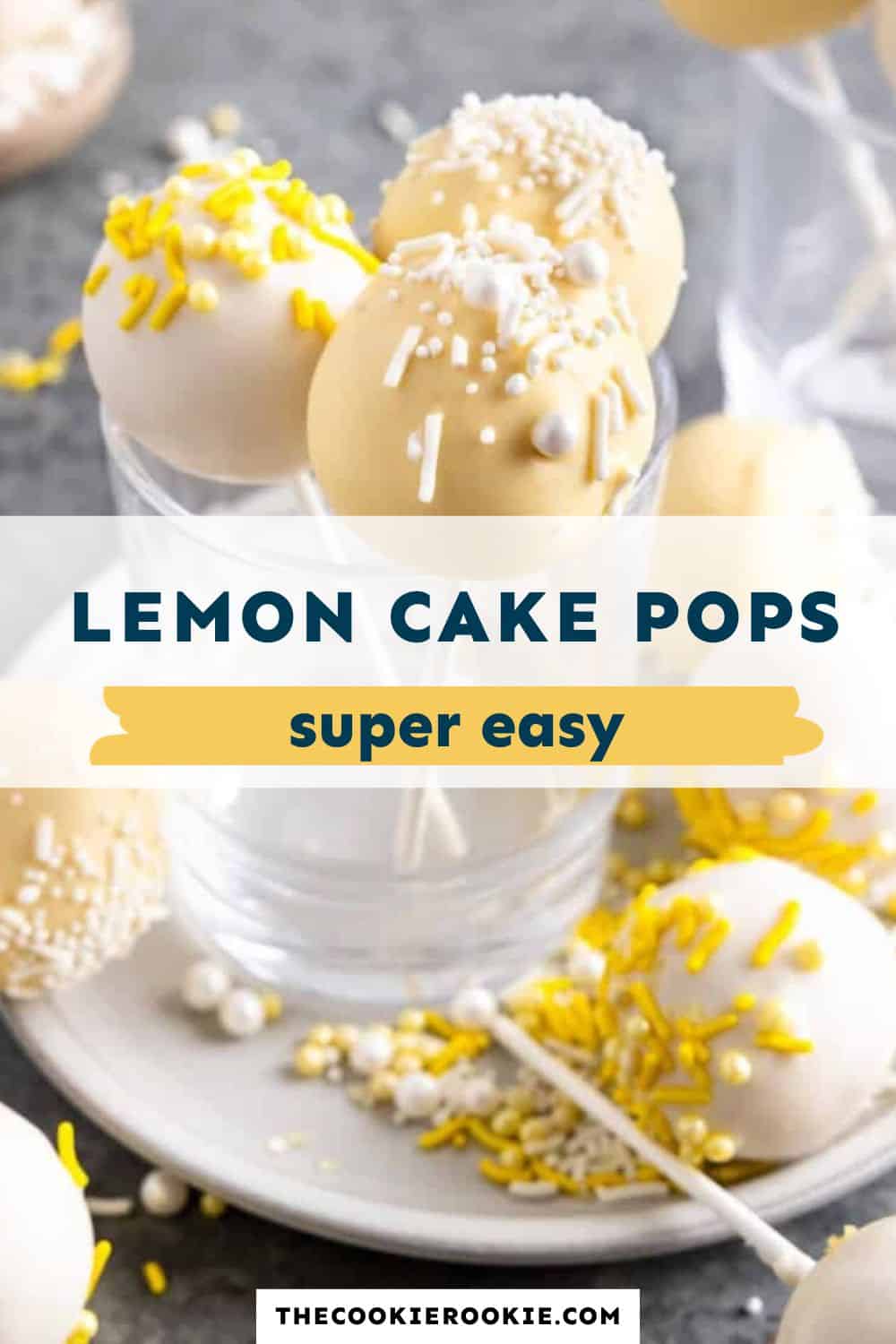 lemon cake pops pin image