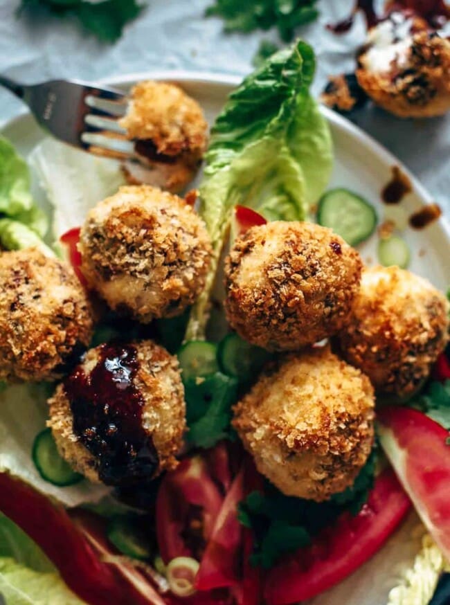 Fried Goat Cheese Balls with Cherries and Pecans Recipe The Cookie