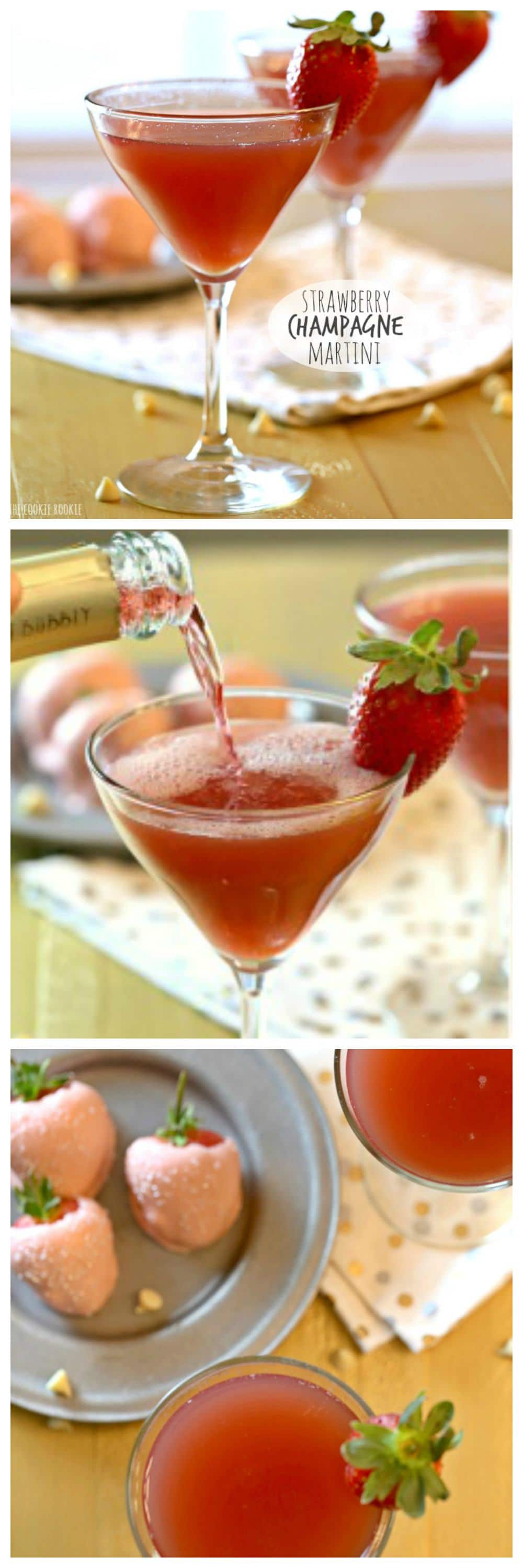 Strawberry Champagne Martini The Cookie Rookie