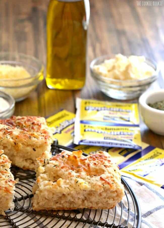 Easy Three Cheese Focaccia Bread Recipe The Cookie Rookie®