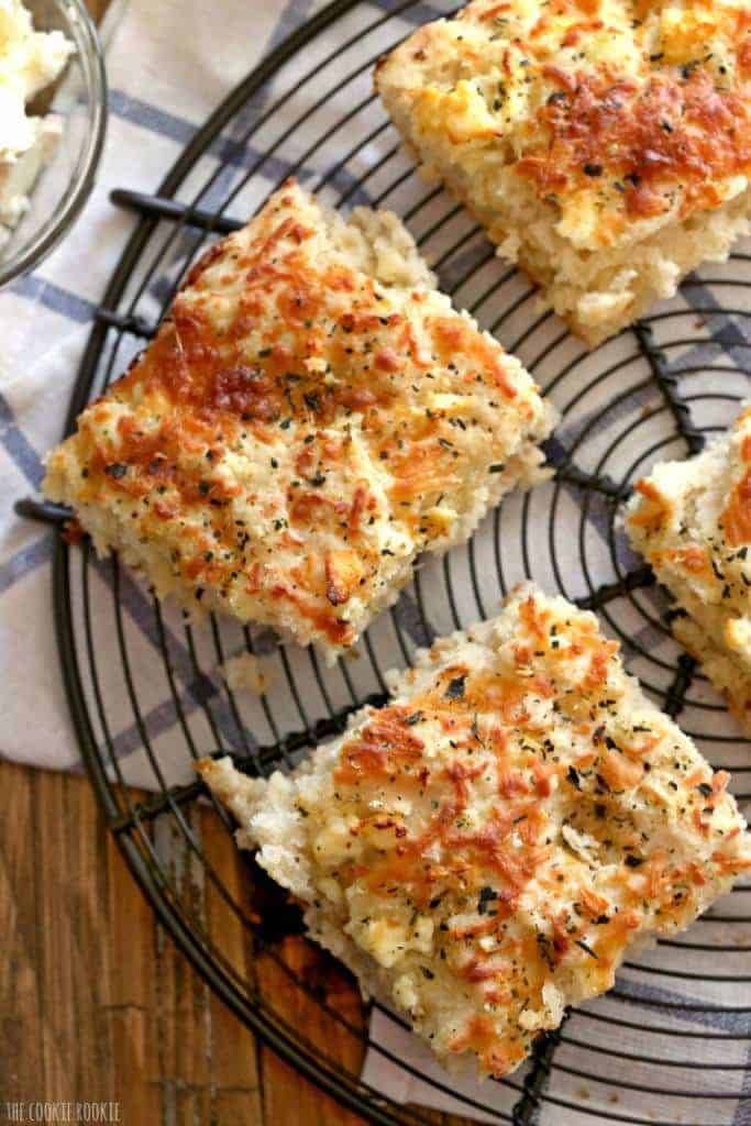 Easy Three Cheese Focaccia Bread Recipe The Cookie Rookie®