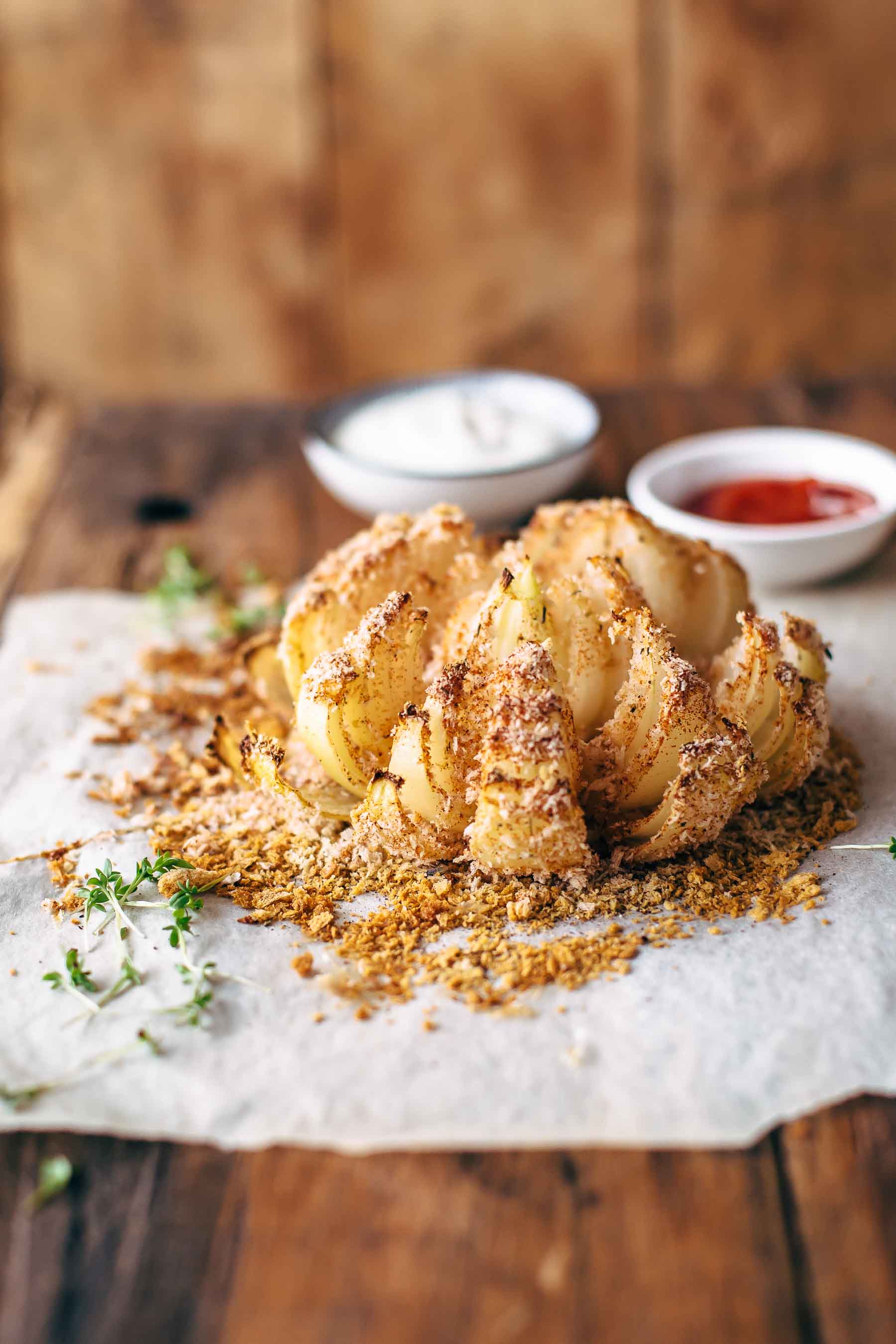 Baked Blooming Onion Healthier Bloomin Onion Video