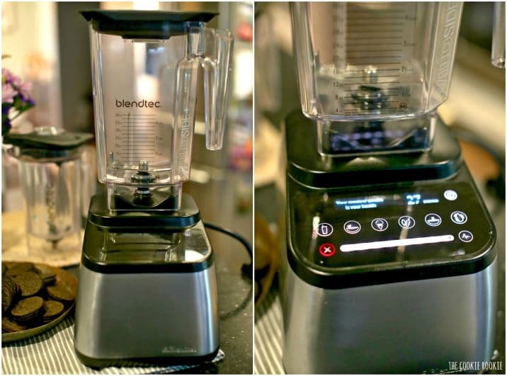 a blendtec blender on a counter