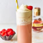 featured raspberry italian cream soda.