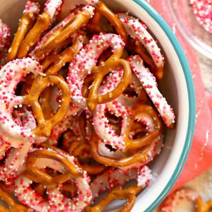Pink Yogurt Covered Pretzels The Cookie Rookie