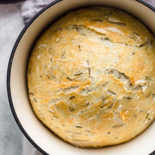 Dutch Oven Herb Bread - Completely Delicious