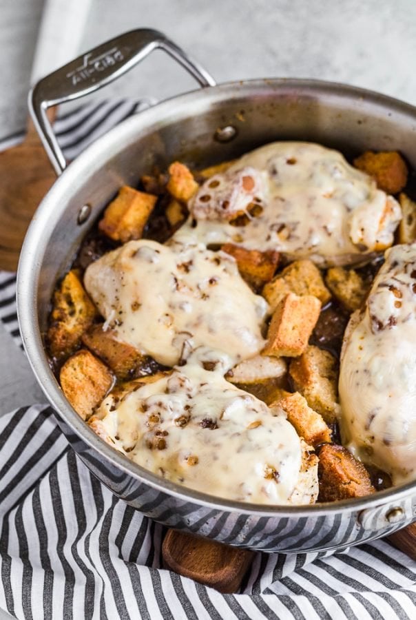 French Onion Chicken Skillet (VIDEO) The Cookie Rookie