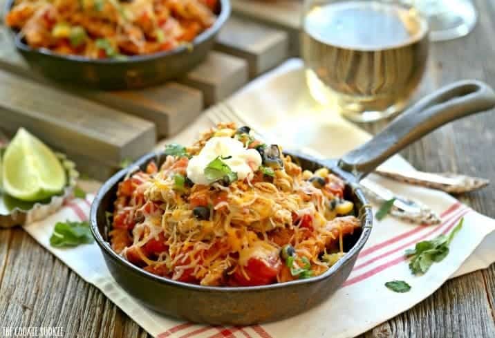 Skinny Loaded Sweet Potato Fry Nachos - The Cookie Rookie®