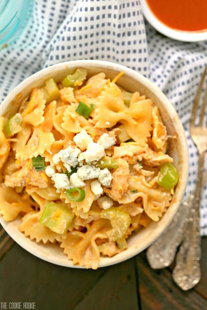 Buffalo Chicken Pasta Salad The Cookie Rookie®