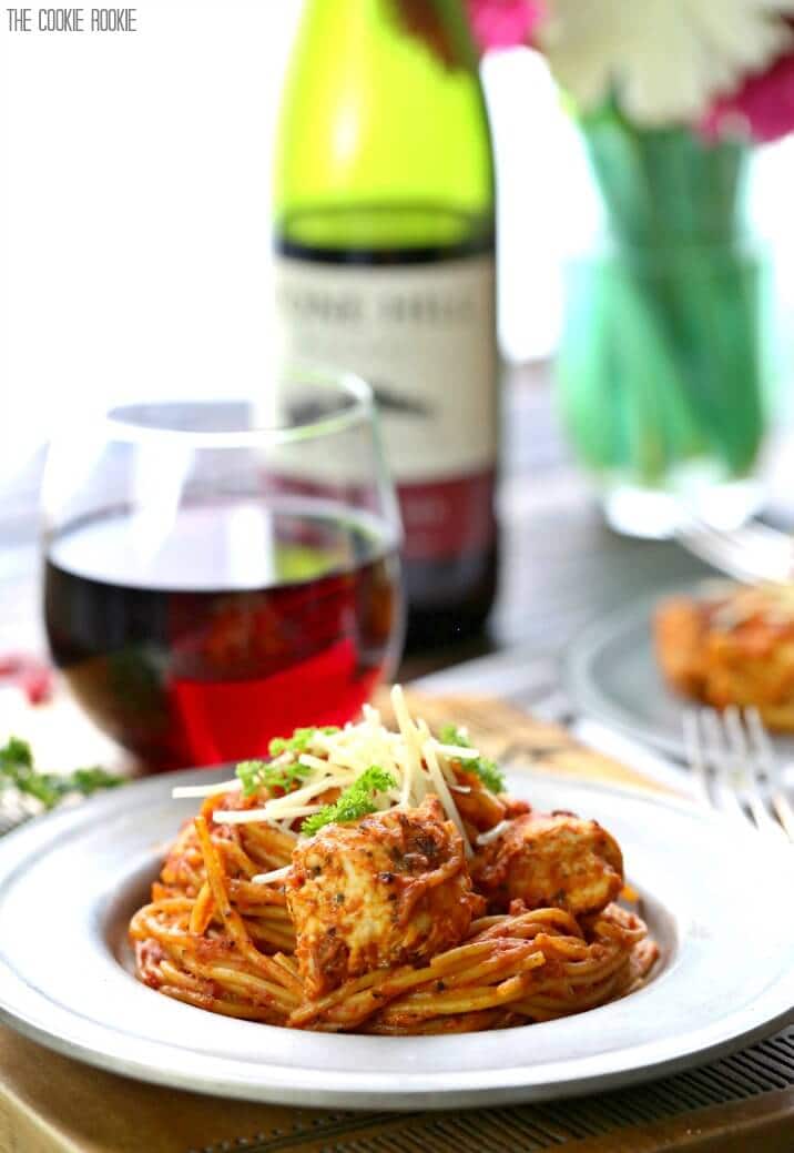 Easy One Pot Chicken Marinara Pasta The Cookie Rookie®