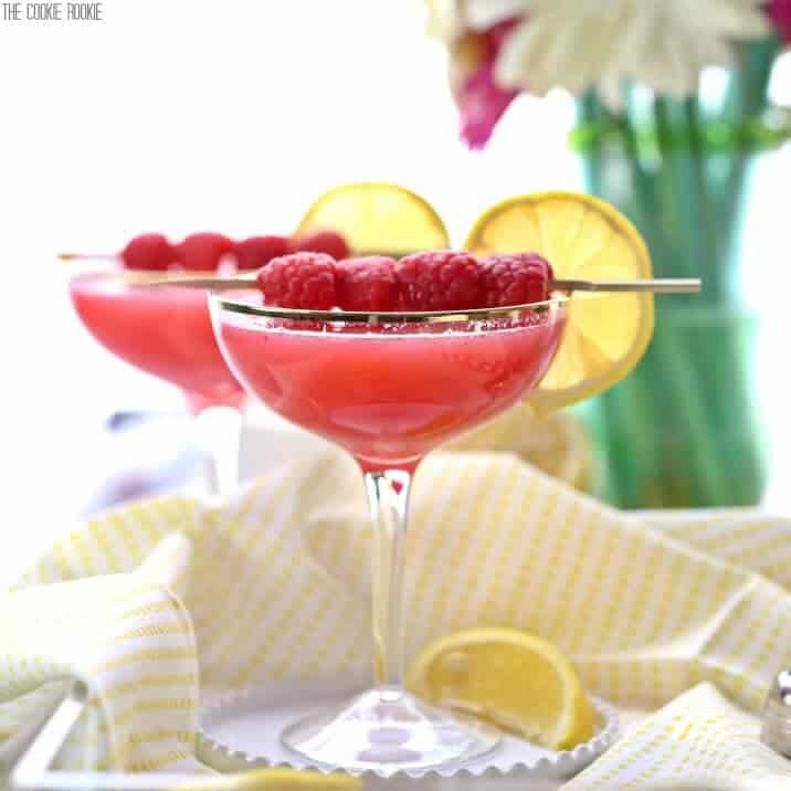 Raspberry Lemon Drop Martinis - The Cookie Rookie®