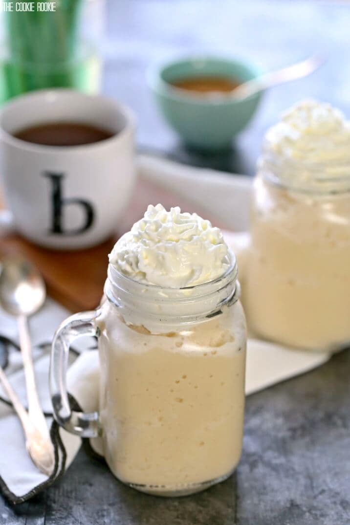 caramel Frappuccino with whipped cream