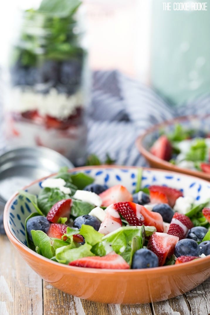 bowls of salad on a table