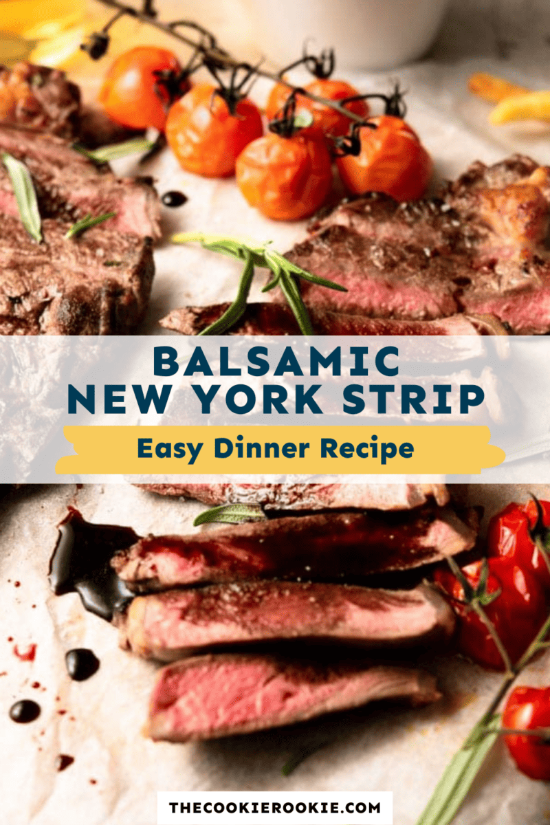Balsamic new york strip steak recipe.