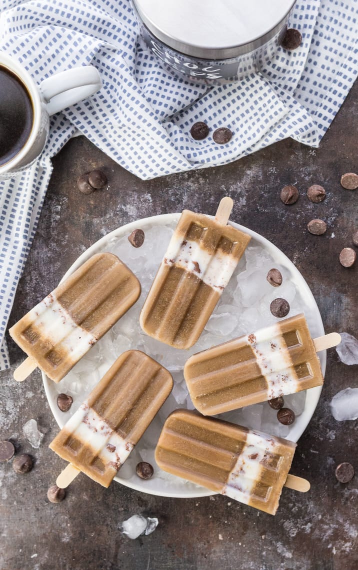 mocha cream popsicles