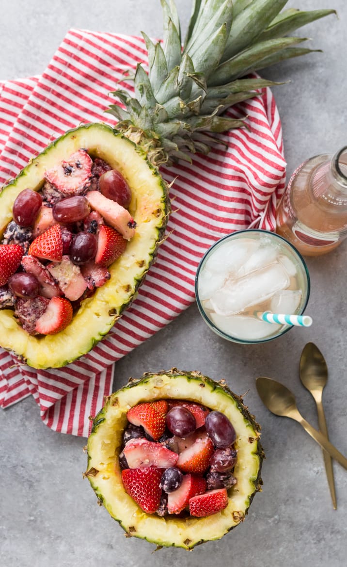 Super Easy Fruit Salad in Pineapple Bowls The Cookie Rookie®