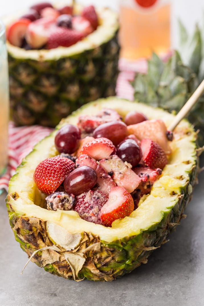 Super Easy Fruit Salad in Pineapple Bowls The Cookie Rookie®
