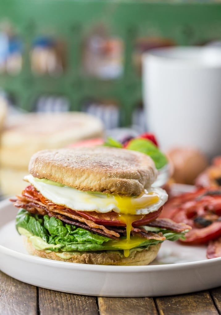 breakfast blt on a plate