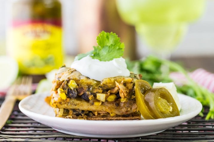 lasagna on a white plate