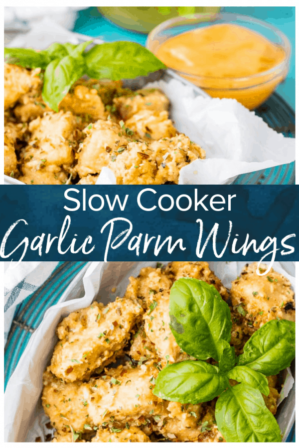 Crock Pot Chicken Wings with Garlic Parmesan Wing Sauce The Cookie