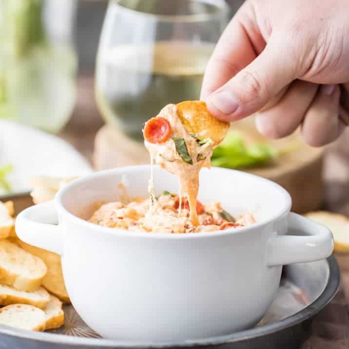 Slow Cooker Pepperoni Pizza Dip