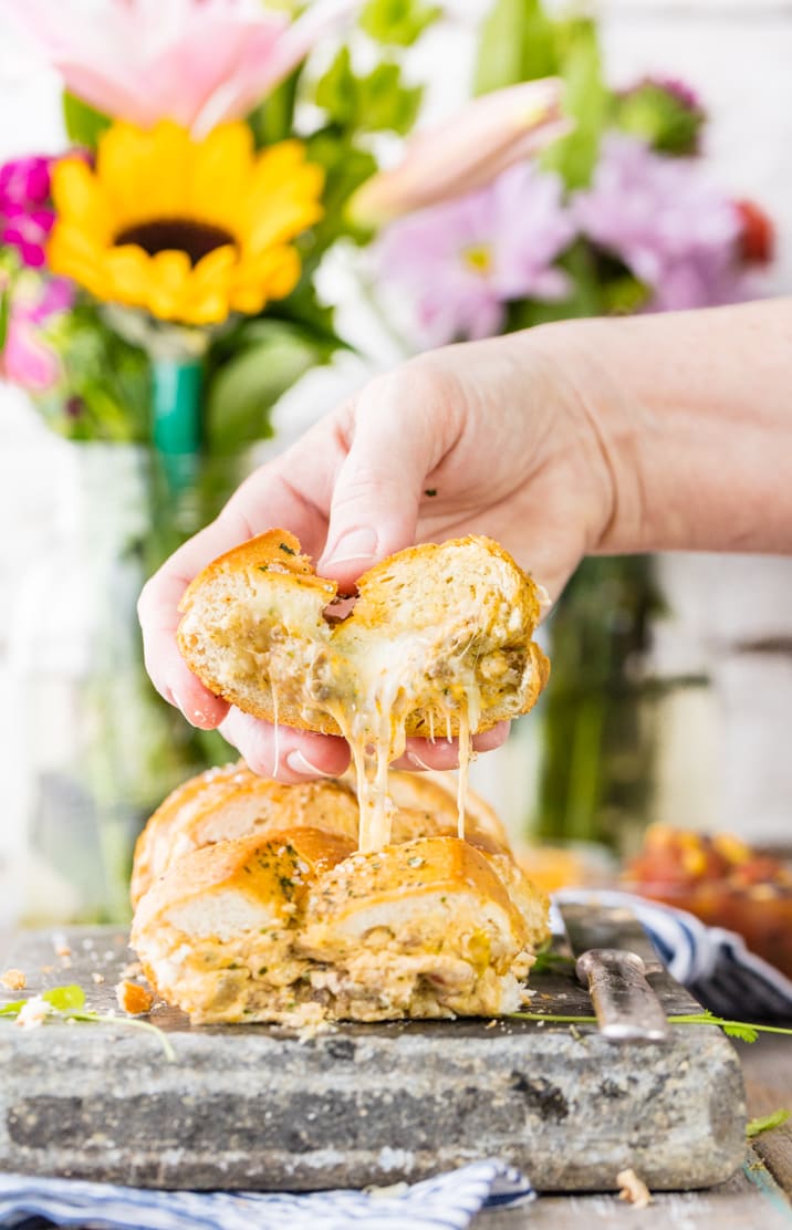 taco stuffed french bread baguette