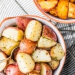 Garlic Ranch Slow Cooker Potatoes (PLUS Spicy Taco Potatoes)...MIND BLOWN! Best and easiest side dish EVER!