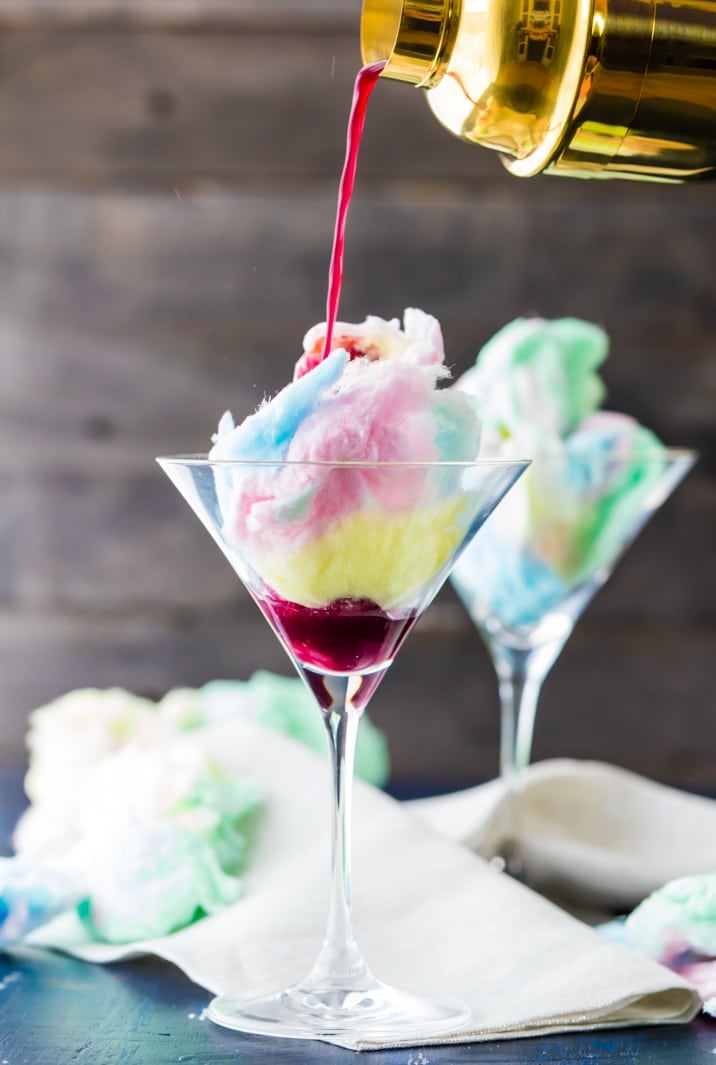 Magic Cotton Candy Martini