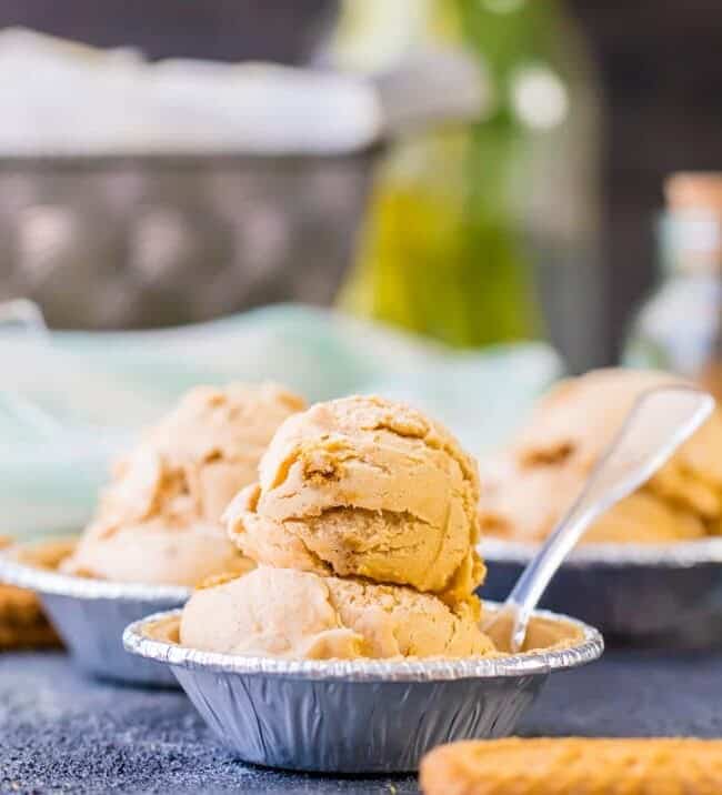 It doesn't get better for Thanksgiving than PUMPKIN PIE ICE CREAM! This is a MUST MAKE for Autumn! So easy, decadent, and DELICIOUS!